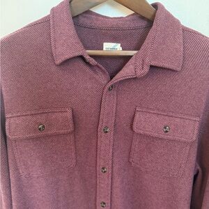 Fair Harbor Men's Casual Button-Down Shirt in Dusty Rose